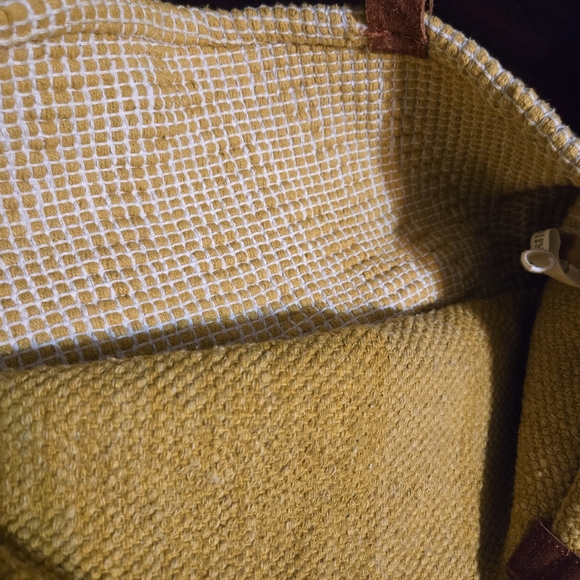 Bohme 18" Tote 100% Cotton Suede 12" Straps Travel Overnight Books - Picture 4 of 5